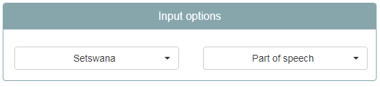 1.Input Options